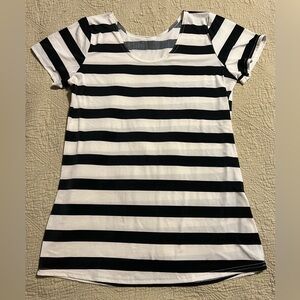 Black & white stripes blouse